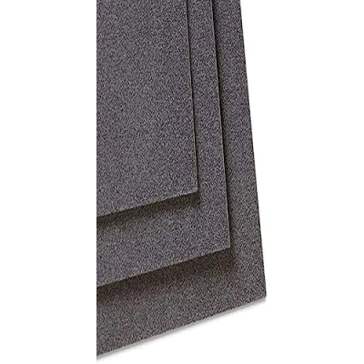 Bild av Clairefontaine Ref 296009C pastelmatta kortark (paket med 5 ark) 360 gsm kort 70 x 100 cm antracit färg speciellt formulerad för användning pasteller