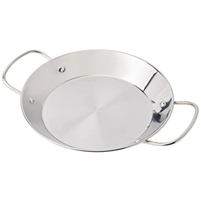 Bild av IBILI Poêle à paella Premier, 28 cm, Acier inoxydable, 2 portions, Compatible avec l&#039;induction