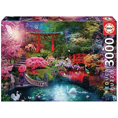 Bild av Educa Puzzle 3000 Japansk Trädgård, Flerfärgad, 19282