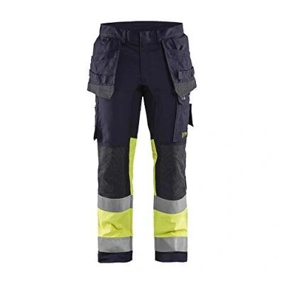 Bild av BYXA 1487 1512 MULTINORM INHER STRETCH BLÅ/VARSELGUL C60 Beijerbygg Byggmaterial