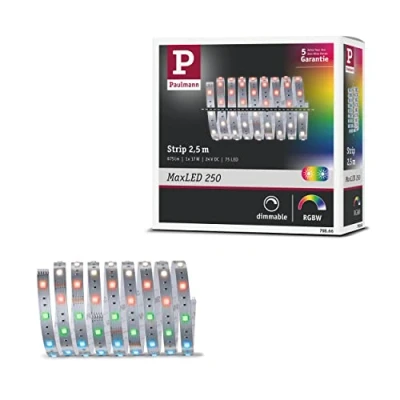 Bild av Paulmann 79866 LED remsa MaxLED 250 2,5 m RGBW IP20 inkl. 1 x 16 W watt ljusband 3000 K, silver