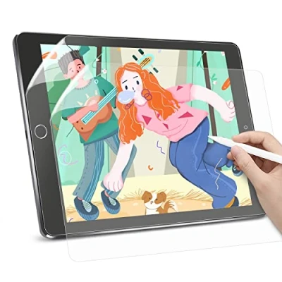 Bild av TIKSSO 2 Pieces Feel Like Paper Texture Matte Protective Film Compatible with iPad (10.2&quot;)