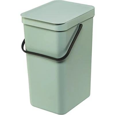 Bild av Brabantia Sort &amp; Go Recycling Mülleimer, Hink, Jade Green, 16 Liter