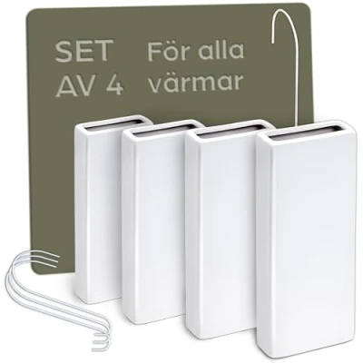 Bild av Luftfuktare Radiator av Keramik Set Om 4 Med Flexibla Upphängningskrokar Fuktkontroll Energibesparing Effektiv Fuktfrigöring