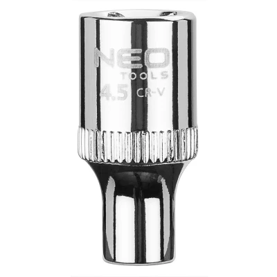 Bild av NEO TOOLS 08 221 Hylsverktyg 1/4tum 3124 4.5 mm Krom vanadium stål SuperLock