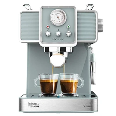 Bild av Cecotec Cumbia Power Espresso 20 Barista Aromax Kaffemaskin med en effekt på 2 900 W, värmesystem, tryckpump bar, manometer, hållare för dubbla flödesfilter och filter (Tradizionale)