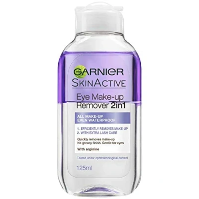 Bild av GARNIER, ögonsminkborttagning, Eye Make up Remover 2in1, 125 ml