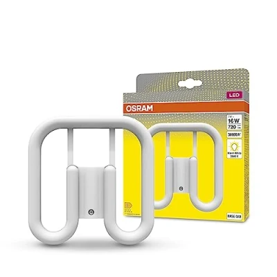 Bild av OSRAM DULUX LED SQ16 EM, GR8, 7W, 720lm, 3500K, varmvit ljusfärg, ersättning för konventionella kompaktlysrör med en 2 stifts GR8 plug in bas, extremt lång livslängd, ingen uppvärmningstid