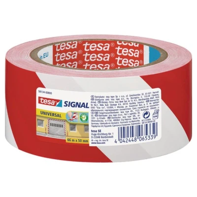 Bild av tesa Signal Universal Warning marking tape 66m x 50mm Red White