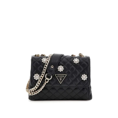 Bild av Guess Everlee MIT Blumen UND Applikationen Axelremsväska, Storlek: One Size, Schwarz