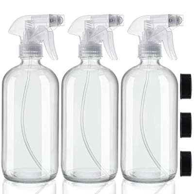 Bild av Belle Vous Tom Påfyllningsbar Klara Sprejflaska i Glas (3 Pack) 250 ml Hållbar Avtryckar 2 Ström Inställningar för Rengöringsprodukter, Aromaterapi &amp; Oljor