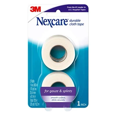 Bild av Nexcare Durapore slitstark tygtejp 1 tum x 10 meter, 2 ea