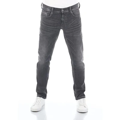 Bild av MUSTANG Herrjeans Oregon Tapered Fit stretch denim byxor 99 % bomull blå grå svart W30 W40, Begagnad (1009376 783), 40W / 34L