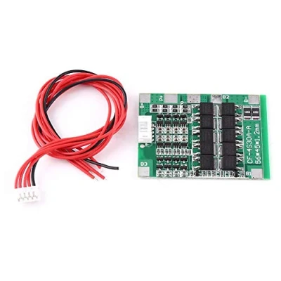 Bild av BMS Skyddsmodul, 4S 30A 14,8V batteribalanseringskort, Li Ion Litium 18650 batteri PCB Board skyddsvåg med tråd