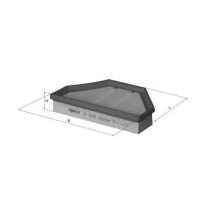 Bild av MAHLE ORIGINAL LX 2005 Filtre à air 42,3 228 133,2, 133,2 Cartouche filtrante
