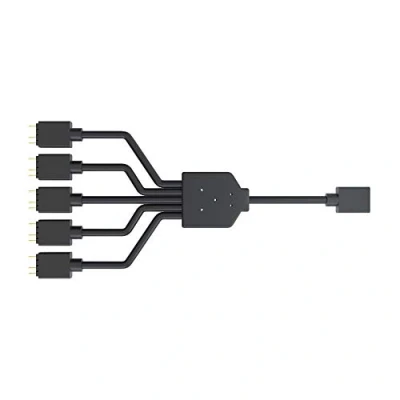 Bild av Cooler Master ARGB 1 till 5 splitterkabel, 3 pin LED kontakt, 58 cm