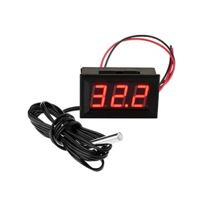 Bild av FBBULES Digital Termometer med Vattentät Sond 12V Elektronisk för Akvarium Kylskåp Temperatursensor