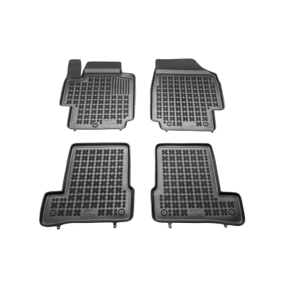 Bild av REZAW PLAST 201810 Ensemble de tapis sol Caoutchouc avant et arrière 4 noir Sur mesure NISSAN: MICRA 3