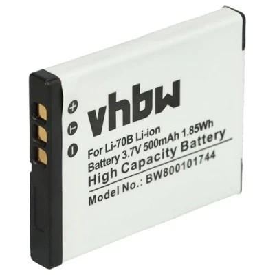 Bild av vhbw batteri 500 mAh för kamera Olympus VG110, VG 110, VG120, 120, VG130, 130, VG150, 150, VG160, 160 som Li 70B.