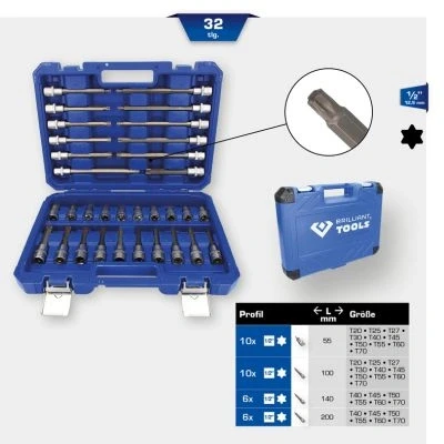 Bild av KS TOOLS BT022532 Jeu de douilles 32 1/2 à tête carrée