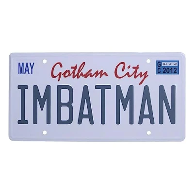 Bild av FaNaTtik DC Batman Number Plate Tin Sign