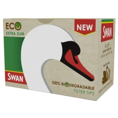 Bild av Swan Loose Eco Extra Slim 100 % biologiskt nedbrytbara filtertips 200 filter per paket