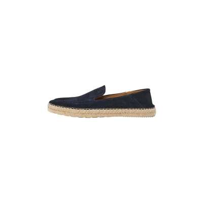 Bild av Hackett London Altea loafer läder espadriller, Marinblå, 41 EU