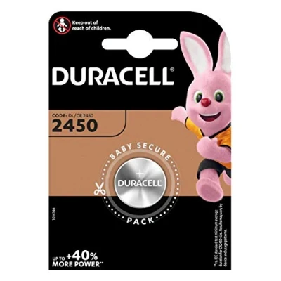 Bild av Fyra (4) X Duracell CR2450 litium mynt cellbatteri 3 v blisterpackad