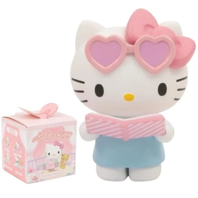 Bild av Hello Kitty Blind Box Sweet Heart Series, 1 överraskande pop figur på 9, unboxing och slumpmässig ankomst, transparent minilåda, 7 x cm, samlarbar, dyrbara spel