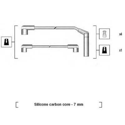 Bild av MAGNETI MARELLI 941285040867 Jeu De Fils d&#039;Allumage