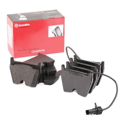 Bild av BREMBO P 85 132 Jeu de plaquettes frein contact signal d&#039;usure inclus avec tôle anti bruit sans accessoires AUDI: A4 B7 Avant, Berline