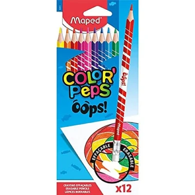 Bild av Maped Color Peps Oops raderbara färgpennor (paket med 12), 832812