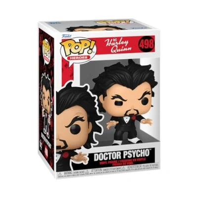 Bild av Funko POP! Heroes: Harley Quinn Animated Series Doctor Psycho Samlingsbar vinylfigur Presentidé Officiell Merchandise Leksaker för barn och vuxna TV fans Modellfigur samlare