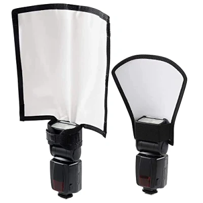Bild av 2st Flash diffusor reflektor Softbox Speedlite bärbar Rund Universal för fotografering