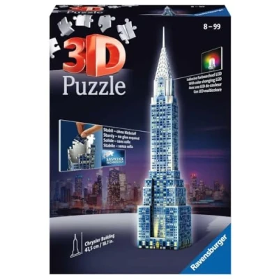 Bild av Puzzle 3D Chrysler Building Night Edition 216