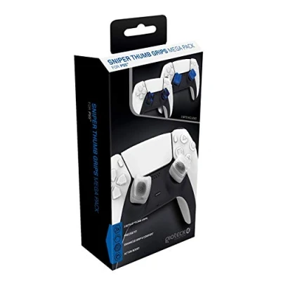 Bild av Gioteck SMP Xbox Series X Thumb Grips X/S Megapack silikonpluggar/lock/skydd för Playstation 5 Joysticks halkfritt sikthjälp (3 st) grön/svart