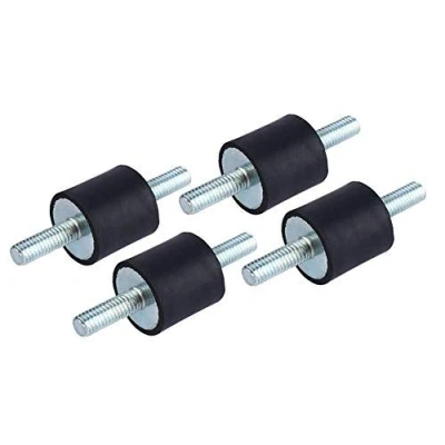 Bild av Gummi vibration isolator fästen M6 20 x 20, luftkompressor pump anti gummimontering stötdämpare