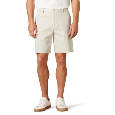 Bild av Amazon Essentials herr klassisk passform 9 tum komfort stretch chinos kort, sten, 29