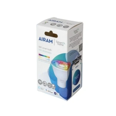 Bild av AIRAM Smarta Hem PAR16 Reflektor CCT WiFi LED Ljuskälla 5 Watt GU10 Sockel 2700 6500 lampa med 400 lumen Dimbar Funktion 15000 Timmars Brinntid