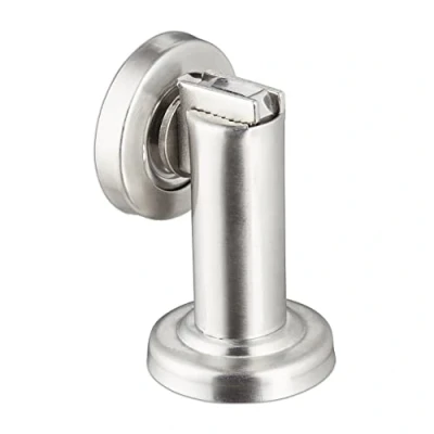 Bild av Relaxdays Dörrlås magnet, magnetisk dörrhållare, av rostfritt stål, golv eller väggmontering, silver, 1 st