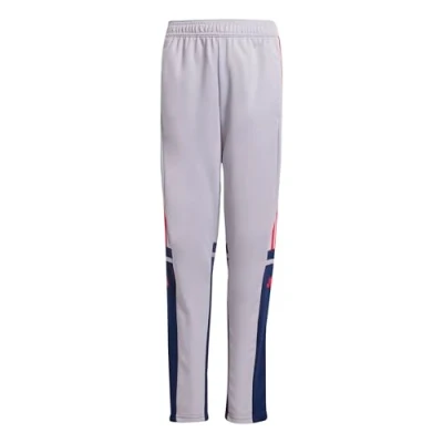 Bild av adidas Unisex Barn SQUADRA25 TRAINING PANT KIDS, glory grey/team navy blue 2/pure ruby, 5 6 Years
