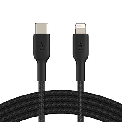 Bild av Belkin Boost Charge Lightning USB C Braided Cable 2 Meter Svart