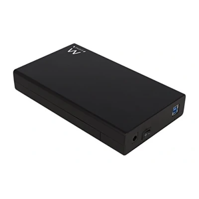 Bild av Ewent 3,5 tums hårddiskhölje, USB 3.2 Gen1 (USB 3.0), hårddiskhölje upp till 5 Gbit/s med UASP, HDD SSD hölje för SATA I II III, LED ON/Off knapp, verktygsfri/utan skruvar, svart