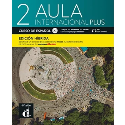 Bild av Aula internacional Plus 2 A2 Edición híbrida: internacional. Libro del alumno y cuaderno de ejercicios con audios vídeos + código directo ... manual en Campus Difusión (12 meses)