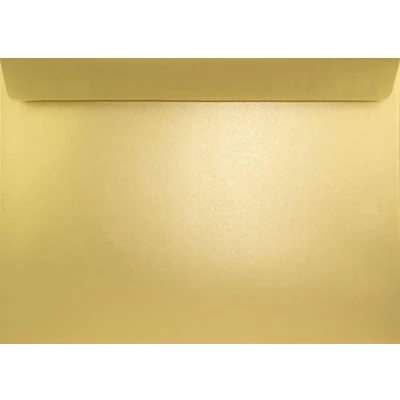 Bild av Netuno 10 x pärlemor guld kuvert DIN C4 utan fönster 229 324 mm rak flik självhäftande 125 g Sirio Pearl Aurum stora brevkuvert glänsande för foton certifikat dokument avtal