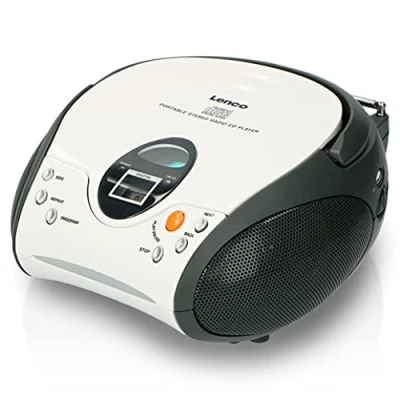 Bild av Lenco SCD 24, Radio CD spelare 24 för barn, Vit