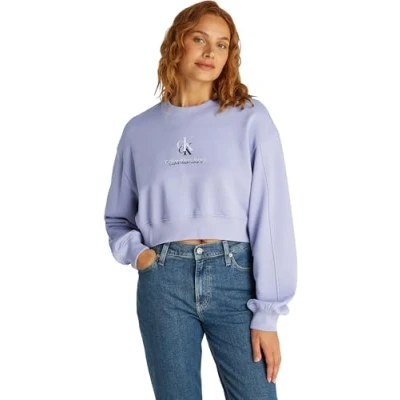 Bild av Calvin Klein Jeans Shadow Graphic Crewneck Sweatshirt, Storlek: Small, Persian violet
