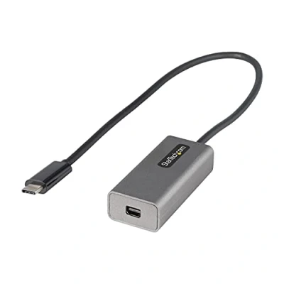 Bild av StarTech.com USB C till Mini DisplayPort adapter 4K 60Hz mDP dongel typ DP skärm grafisk omvandlare Thunderbolt 3 kompatibel 30 cm kabel (CDP2MDPEC)