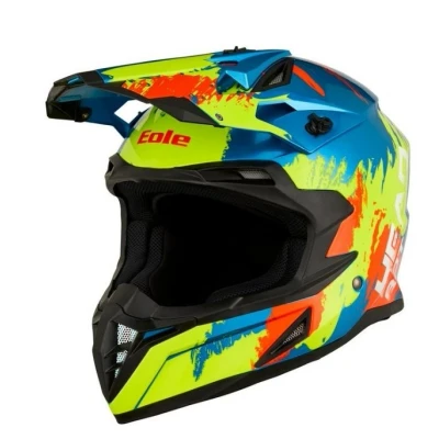 Bild av EOLE HEADBOTB001 Crosshjälmar Blue/yellow S, 55 56 cm ECE 22.06 Unisex