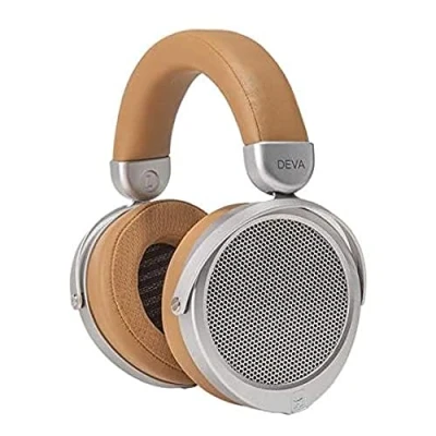 Bild av HIFIMAN Deva (Wired Version) Over Ear Full Size Open Back Planar Magnetic Hi Fi Headphones, for Audiophiles/Studio, Comfortable Headband, Great Sounding Brown/Beige